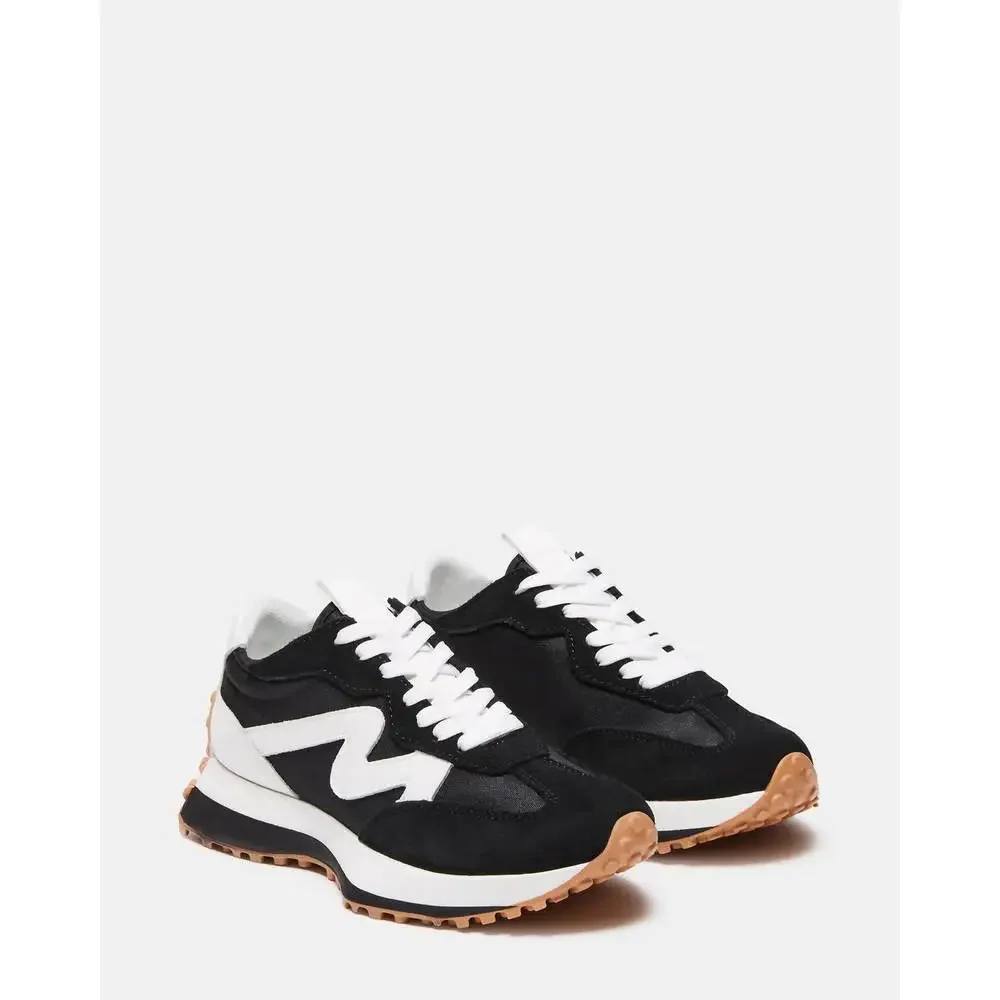 Steve Madden Black White & Gum-Trim Women's Sneakers